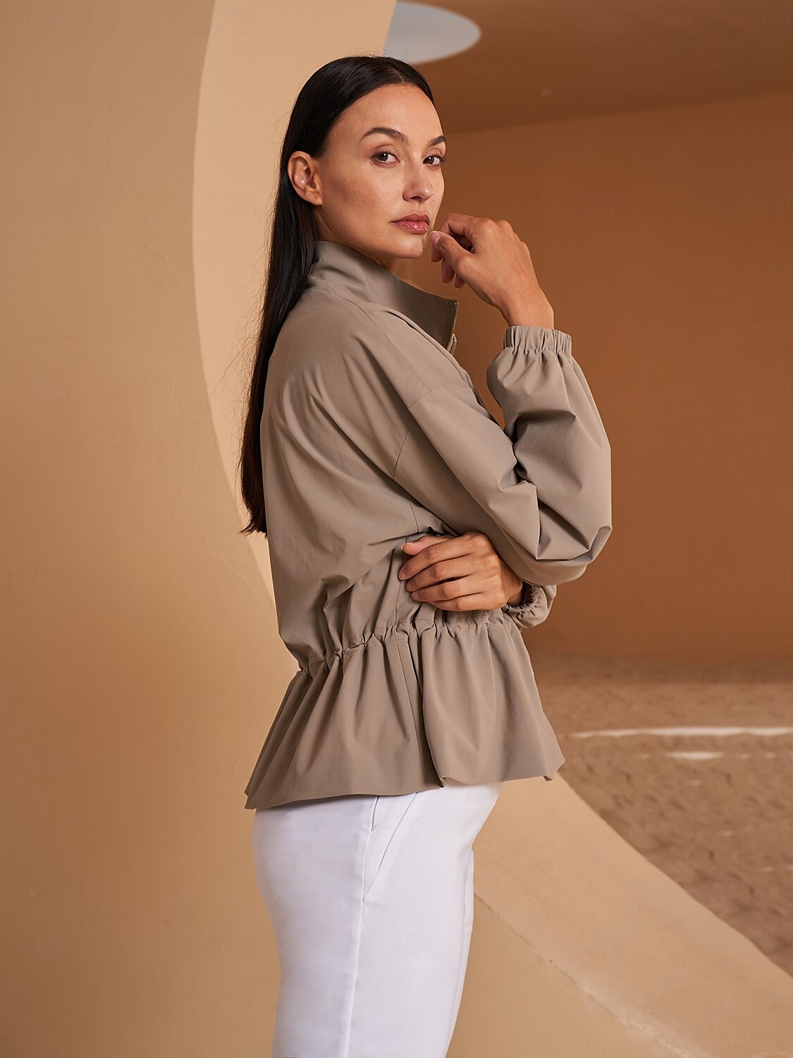 More Than Basic Ruffle Golf Jacket Sun Protection