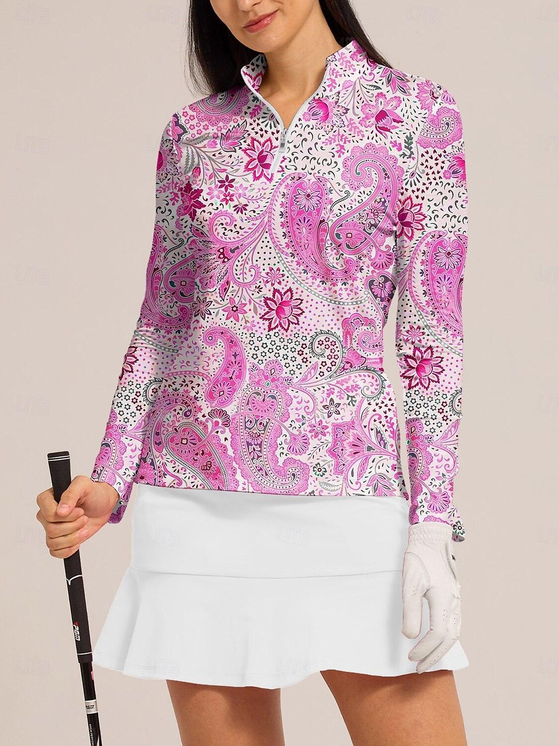 Pretty Feminine Golf Shirt Quarterzip UPF50+