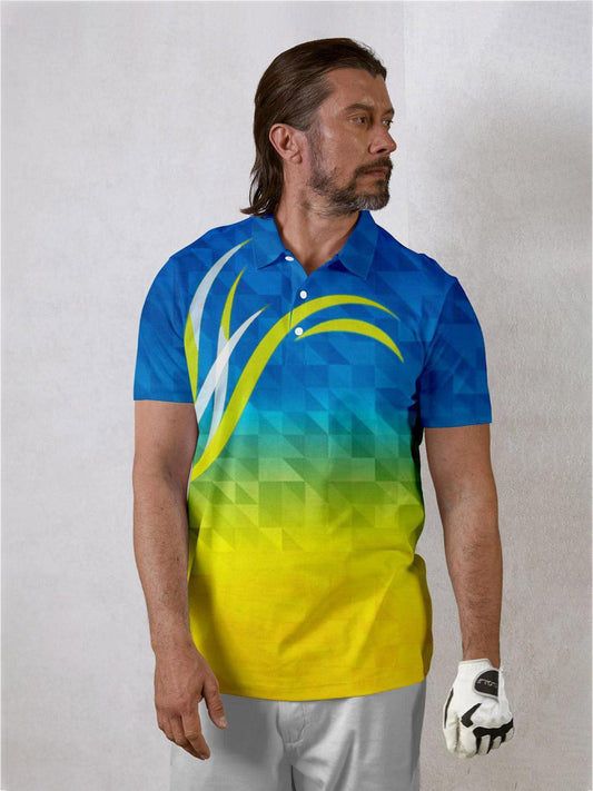 Nautical Uomo Polo Abbigliamento Golf UPF50+