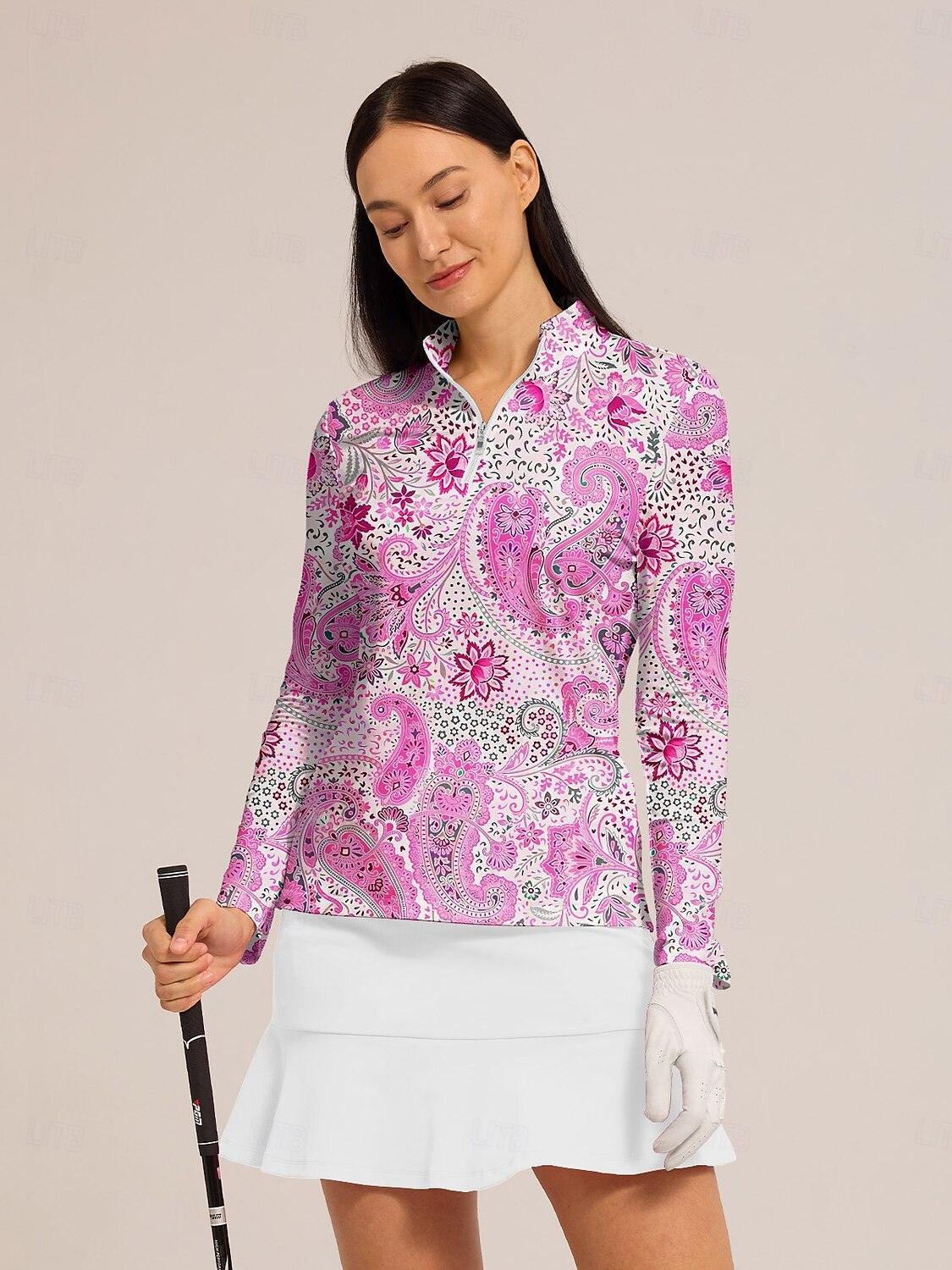 Pretty Polo Cremallera Ropa Golf Mujer UPF50+