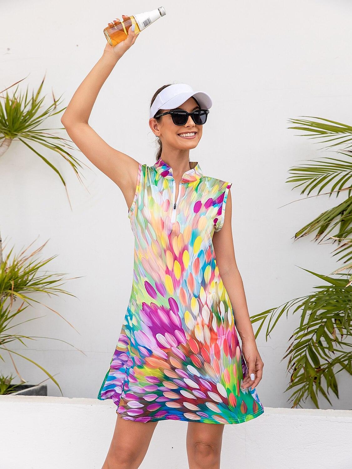 Hyped-up Tropical-Dress UPF50+ - Acegolfs